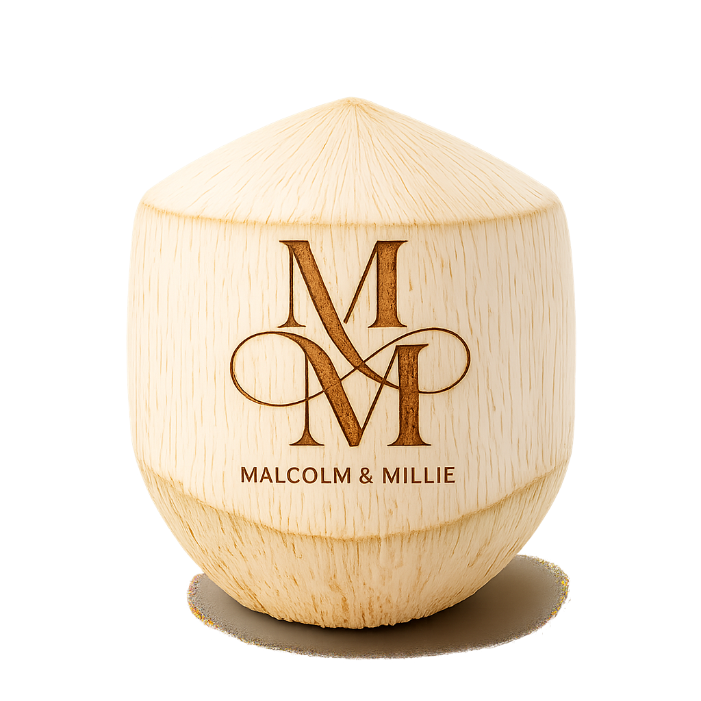Malcolm & Millie — Interlocked Initials