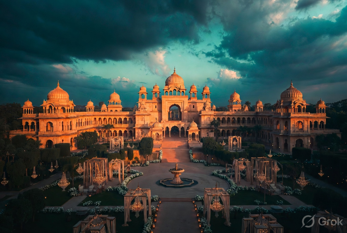 Velora Eve managing hospitality and logistics at an Indian destination palace wedding